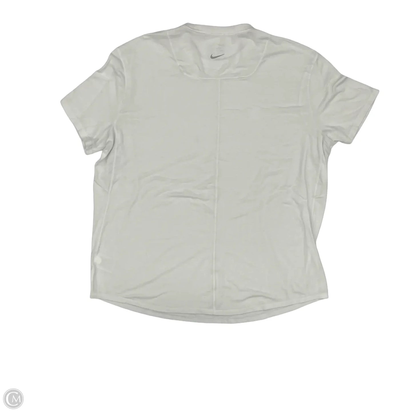 Athletic Top Short Sleeve By Nike In White, Size: Xl