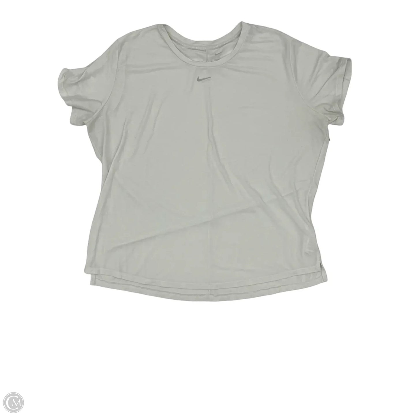 Athletic Top Short Sleeve By Nike In White, Size: Xxl