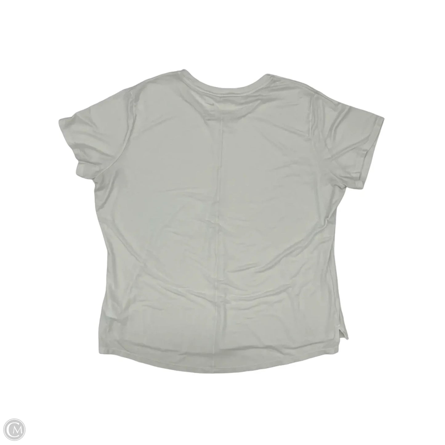 Athletic Top Short Sleeve By Nike In White, Size: Xxl