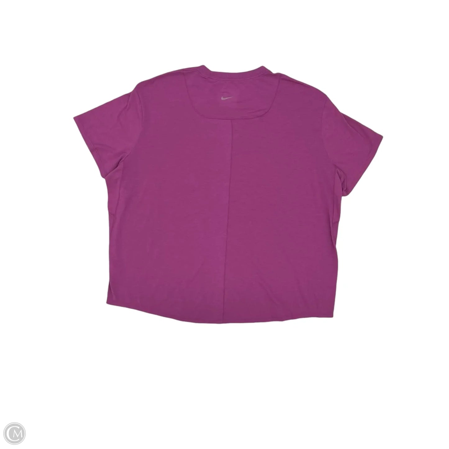 Athletic Top Short Sleeve By Nike In Purple, Size: Xl