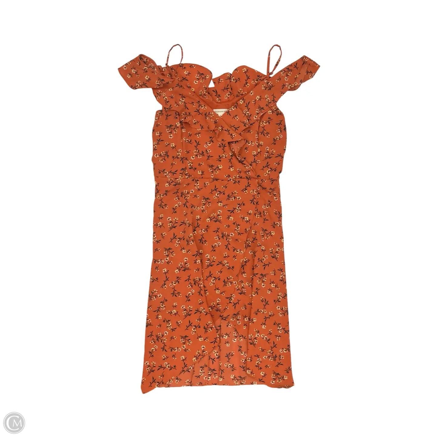 Dress Party Midi By Clothes Mentor In Orange, Size: Xl
