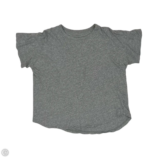 Top Short Sleeve Basic By Madewell In Grey, Size: L