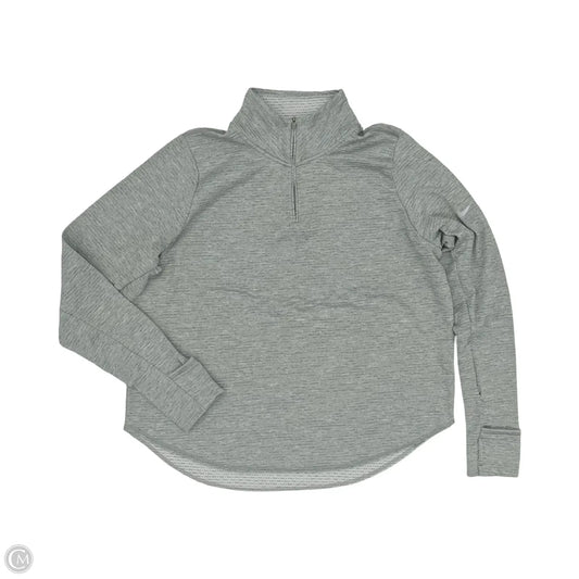 Athletic Sweatshirt Collar By Nike In Grey, Size: Xl