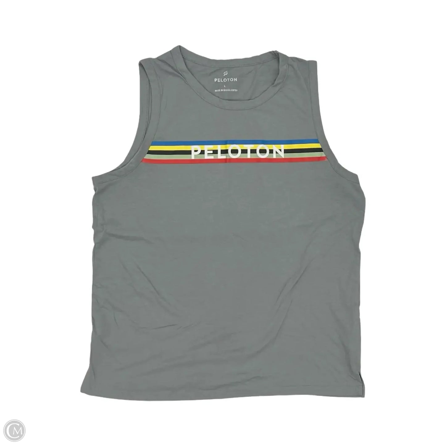 Athletic Tank Top By Peloton In Grey, Size: L