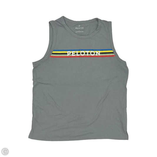 Athletic Tank Top By Peloton In Grey, Size: L