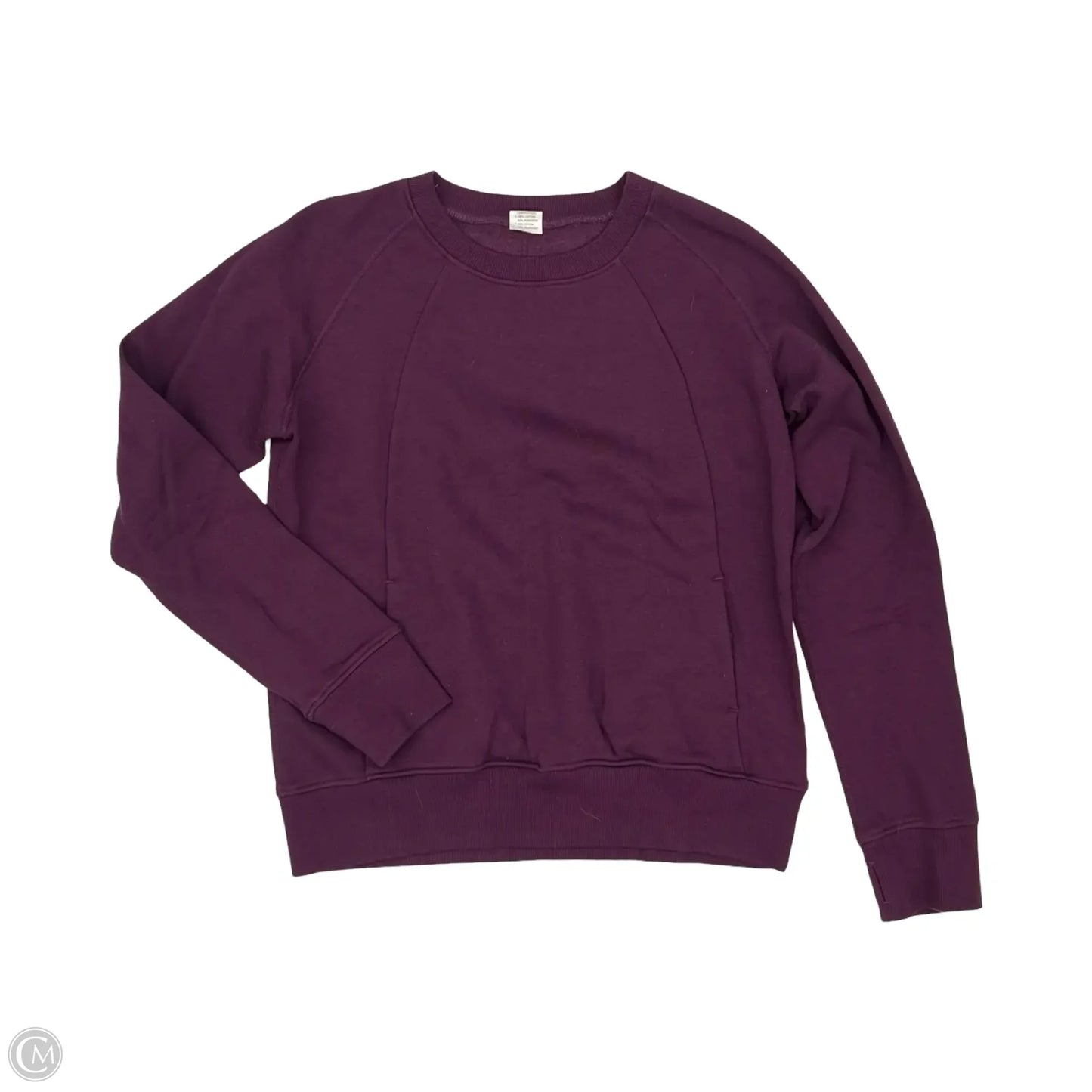 Athletic Sweatshirt Crewneck By Zyia In Purple, Size: Xl