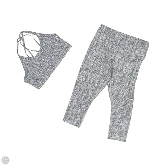 Athletic Pants 2pc By Zyia In Grey, Size: L
