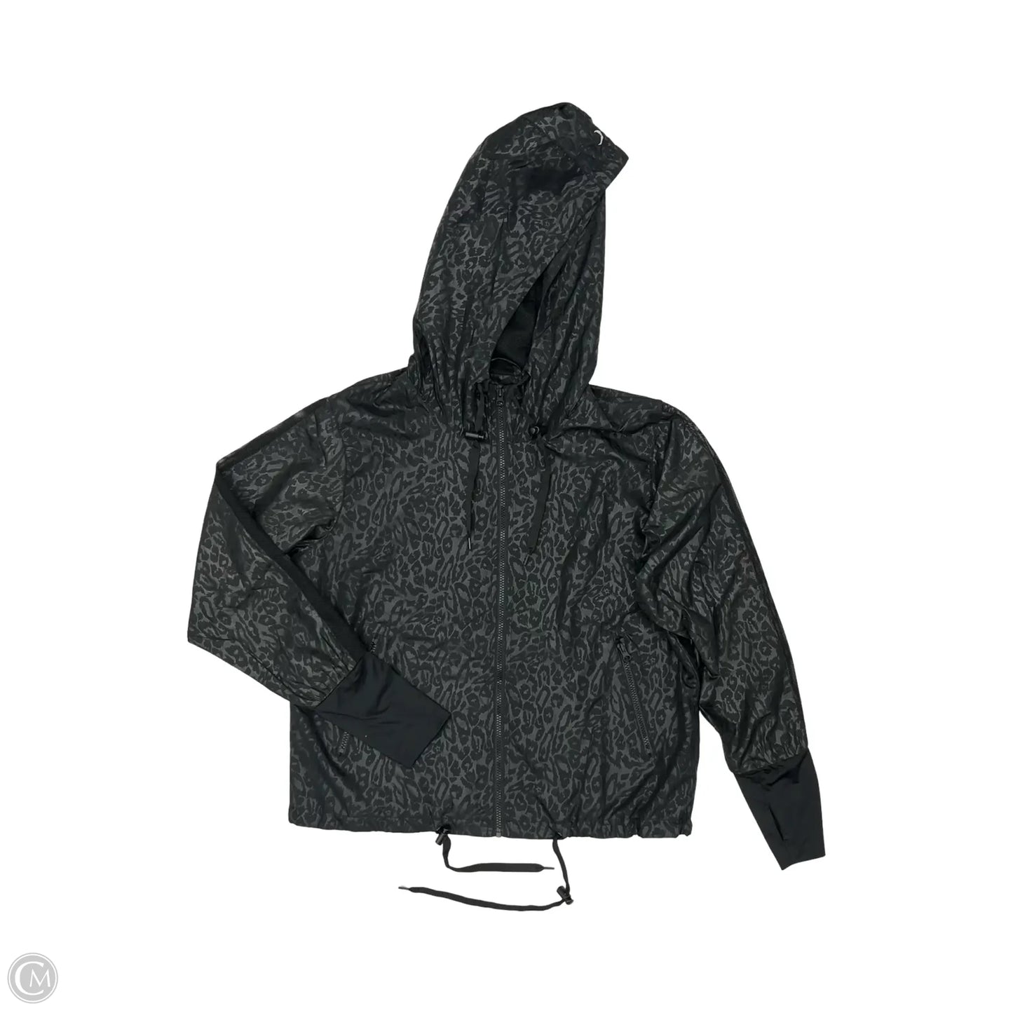 Athletic Jacket By Zyia In Black, Size: L