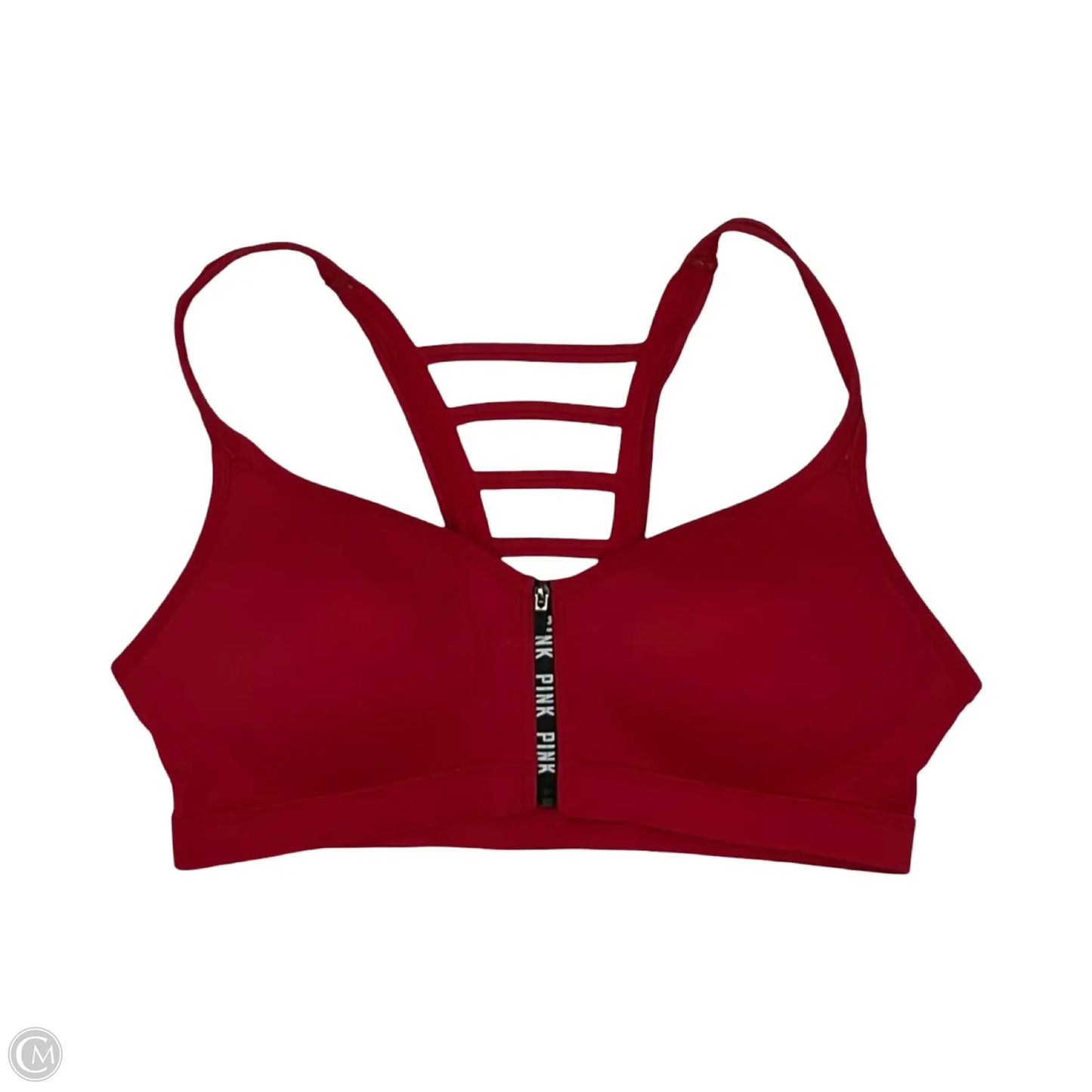 Athletic Bra By Pink In Red, Size: L