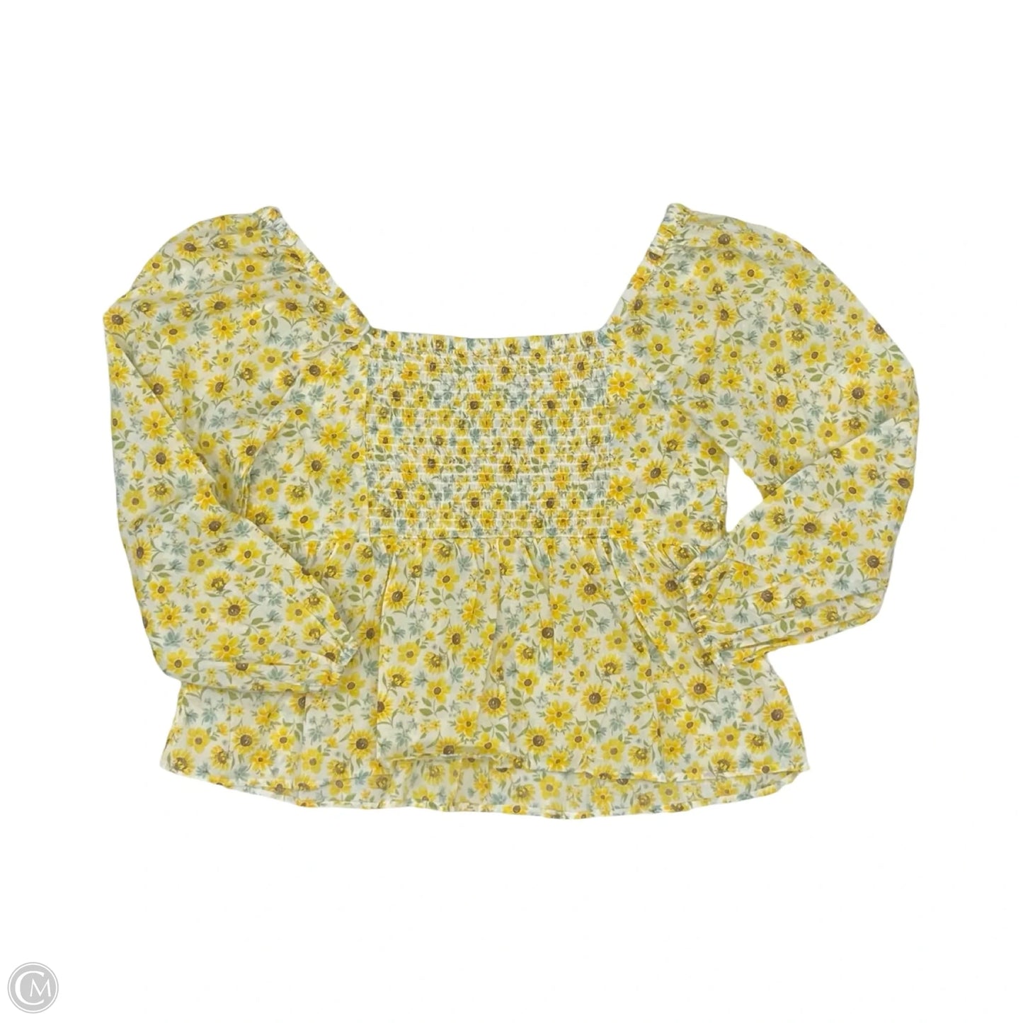 Top Long Sleeve By Old Navy In Yellow, Size: L