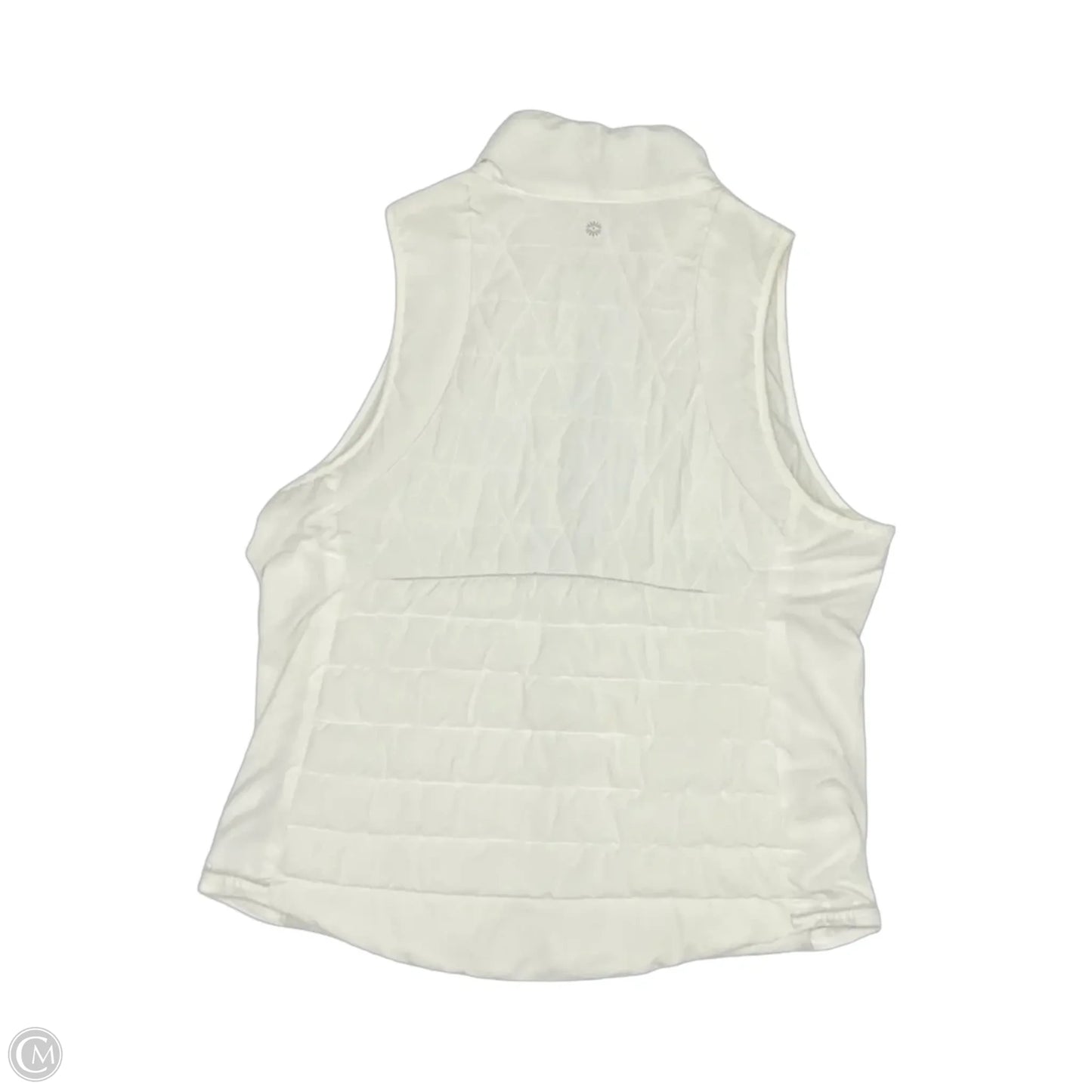 Vest Puffer & Quilted By Tangerine In White, Size: Xxl