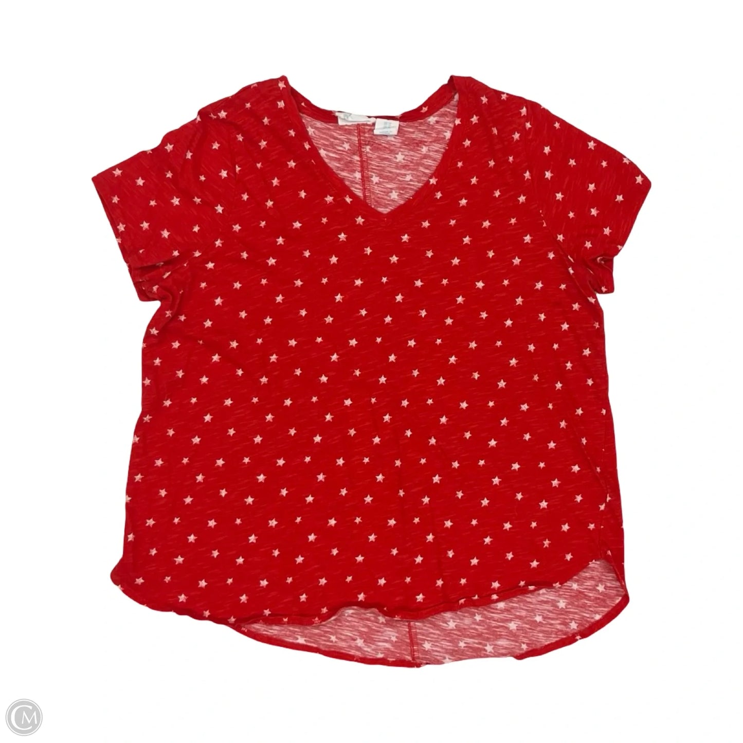 Top Short Sleeve By Cynthia Rowley In Red, Size: 1x