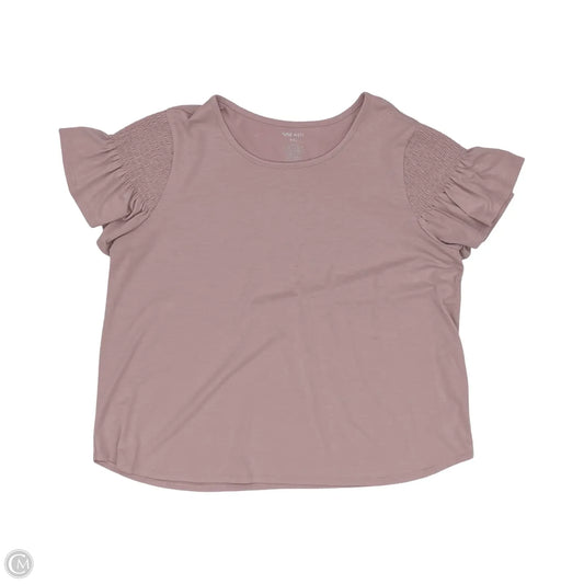 Top Short Sleeve By Nine West In Purple, Size: Xxl