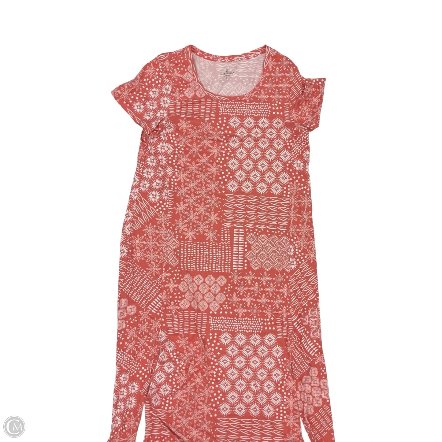 Nightgown By Cuddl Duds In Pink & White, Size: L