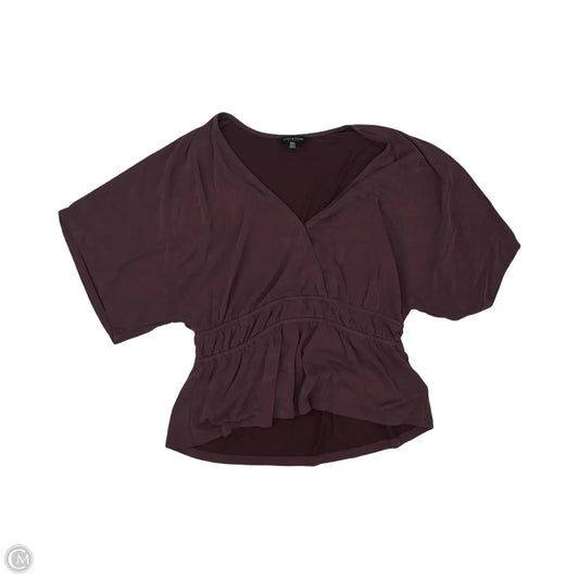 Top Short Sleeve By Lucky Brand In Purple, Size: M