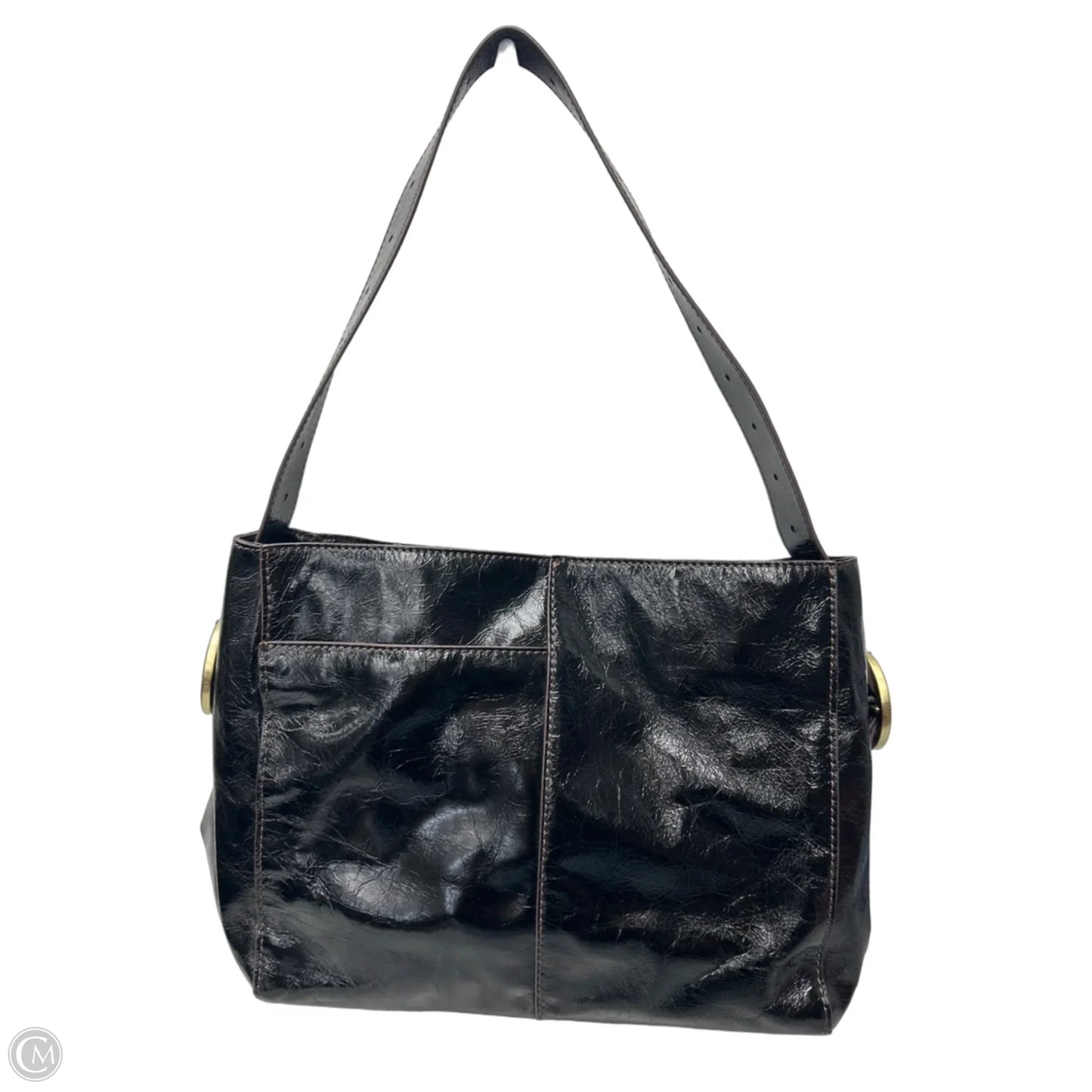 Handbag Leather By Hobo Intl, Size: Medium