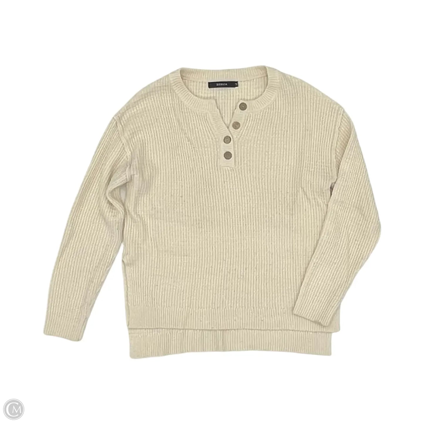 Top Long Sleeve By Zesica In Cream, Size: M