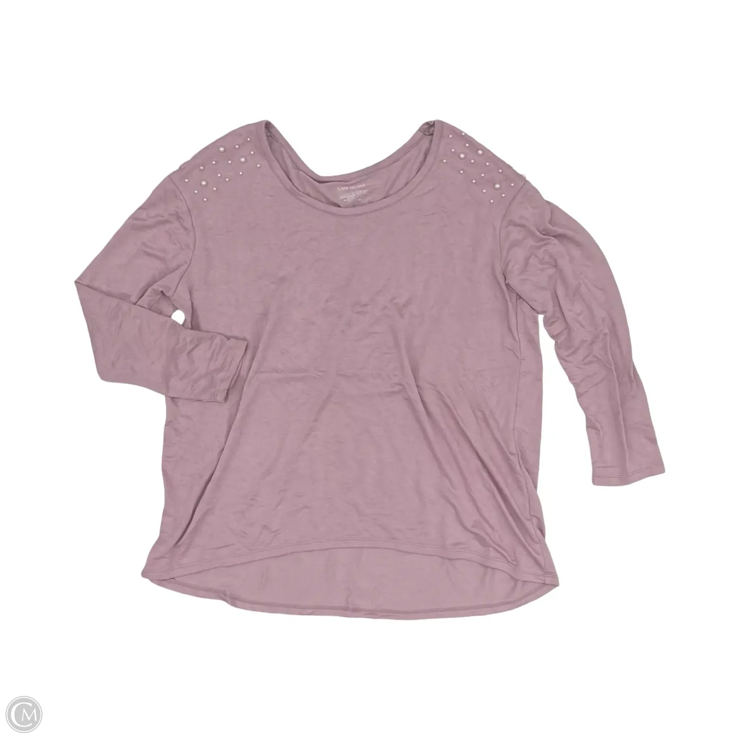 Top Long Sleeve By Lane Bryant In Purple, Size: Xl