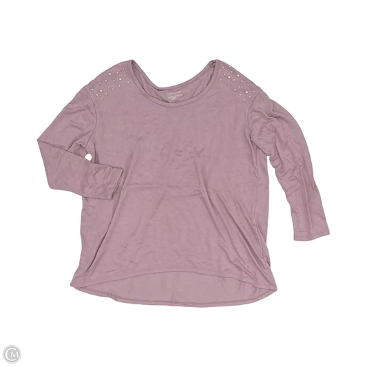 Top Long Sleeve By Lane Bryant In Purple, Size: Xl
