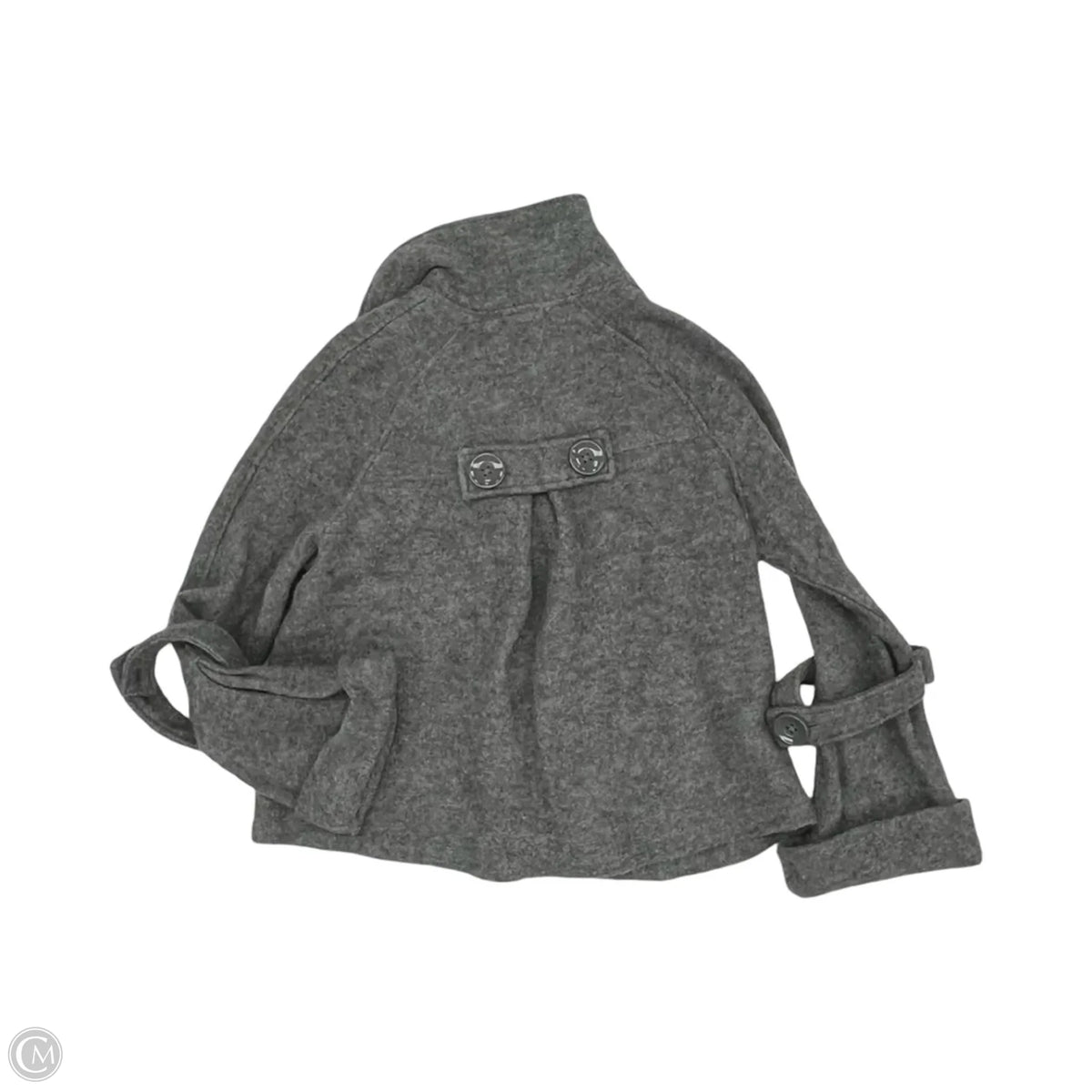 Coat Wool By Clothes Mentor In Grey, Size: L