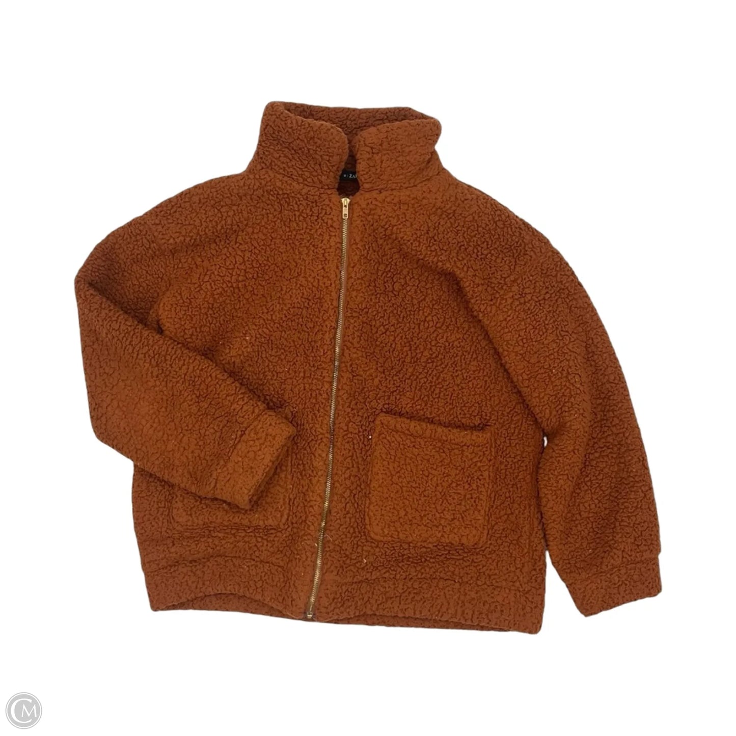 Jacket Faux Fur & Sherpa By Zaful In Brown, Size: S