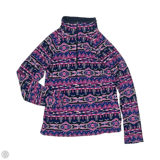 Jacket Fleece By Columbia In Blue & Pink, Size: M
