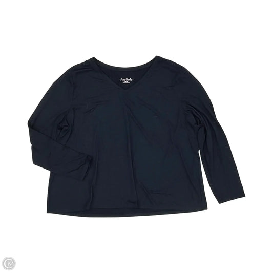 Top Long Sleeve By Any Body In Navy, Size: Xl