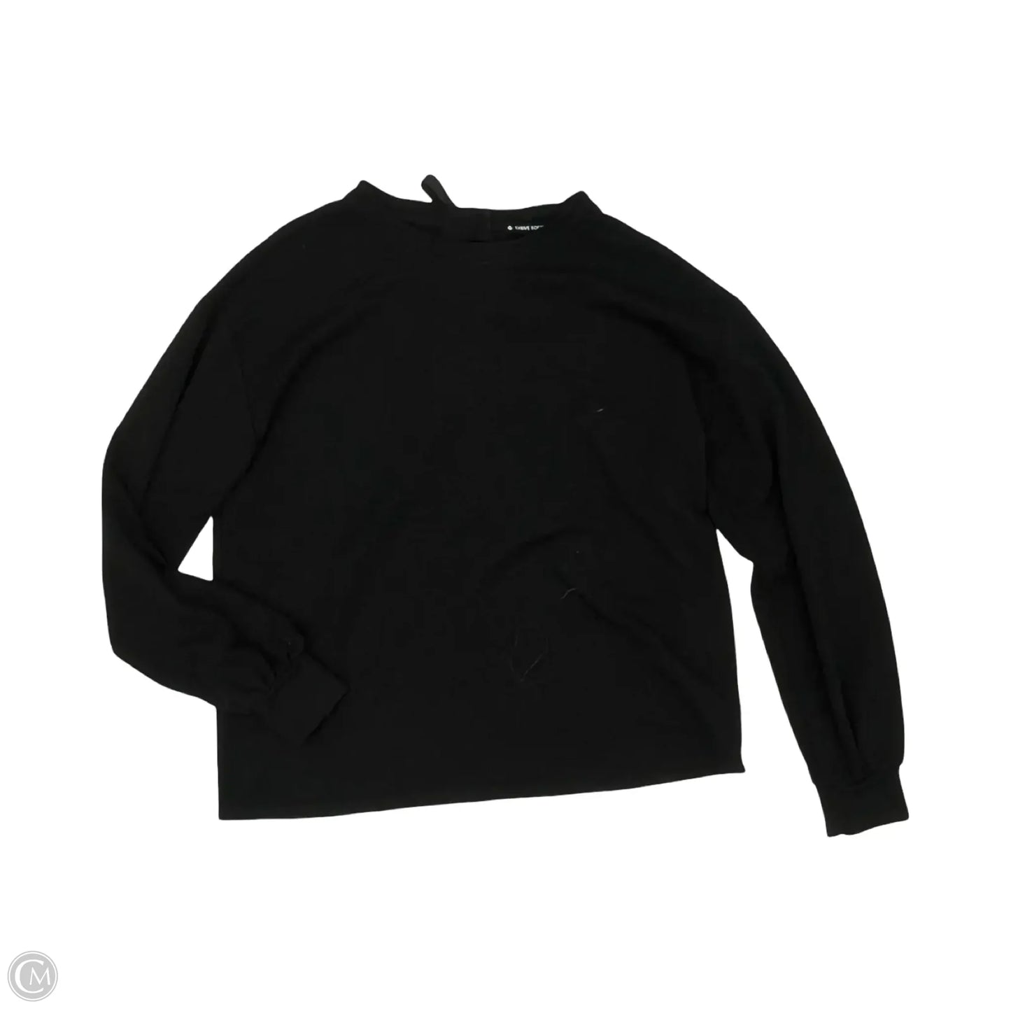 Top Long Sleeve By Clothes Mentor In Black, Size: L