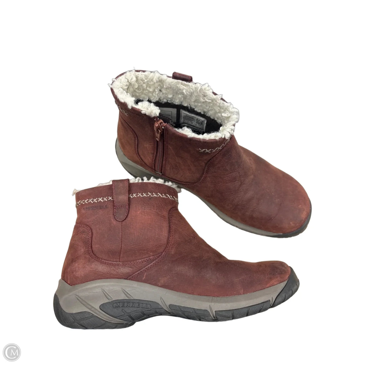 Boots Ankle Flats By Merrell In Red, Size: 8