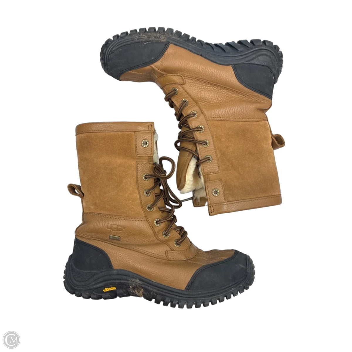 Boots Designer By Ugg In Brown, Size: 7.5