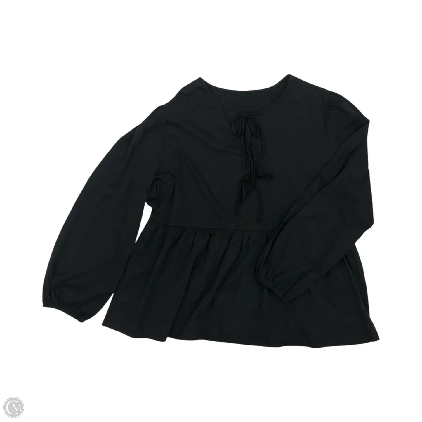 Top Long Sleeve By Cmf In Black, Size: 3x