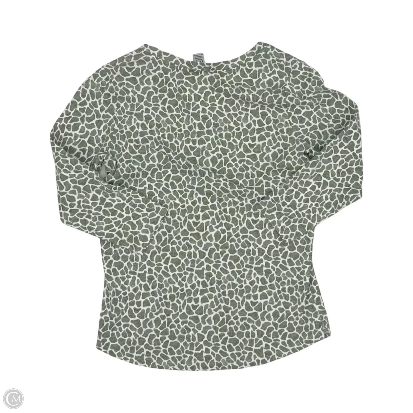 Top 3/4 Sleeve By Tommy Bahama In Green & White, Size: Xs