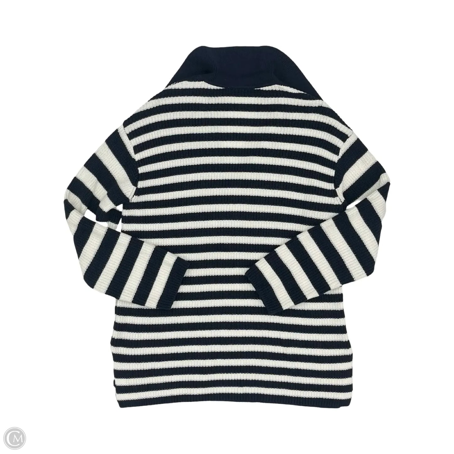 Sweater By Loft In Blue & White, Size: S