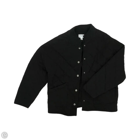 Jacket Puffer & Quilted By Time And Tru In Black, Size: M