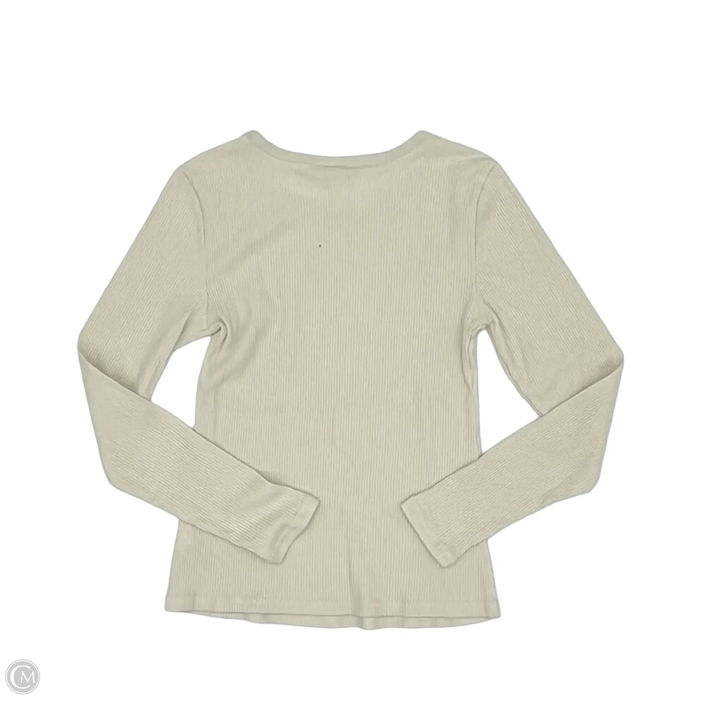 Top Long Sleeve By Old Navy In Cream, Size: M