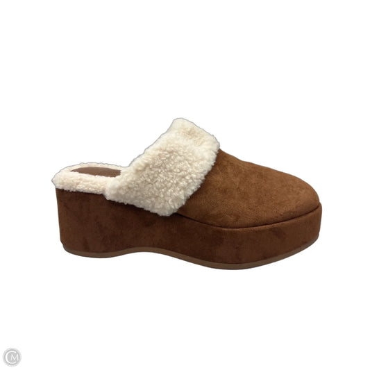 Shoes Heels Platform By Time And Tru In Tan, Size: 6
