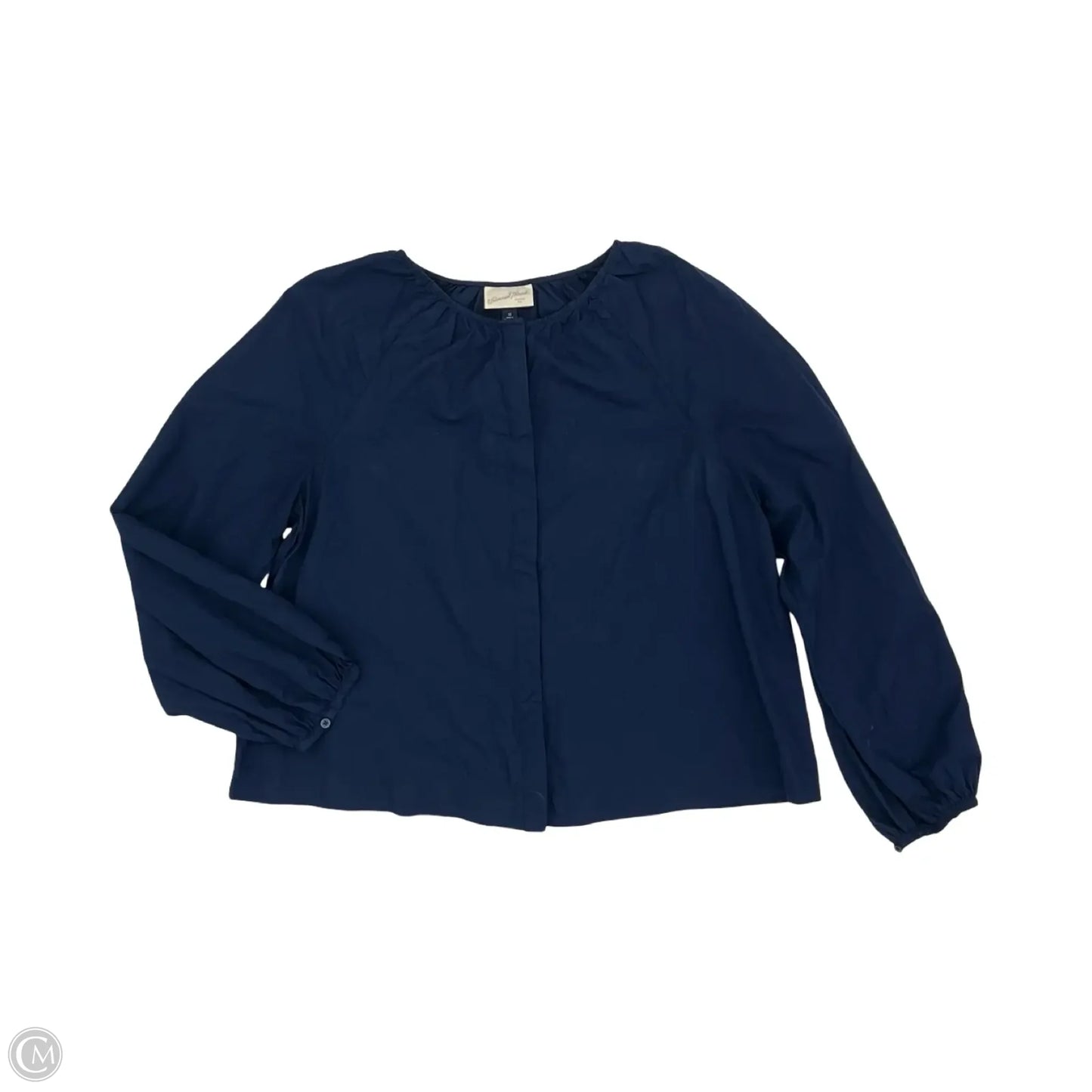 Top Long Sleeve By Universal Thread In Navy, Size: M