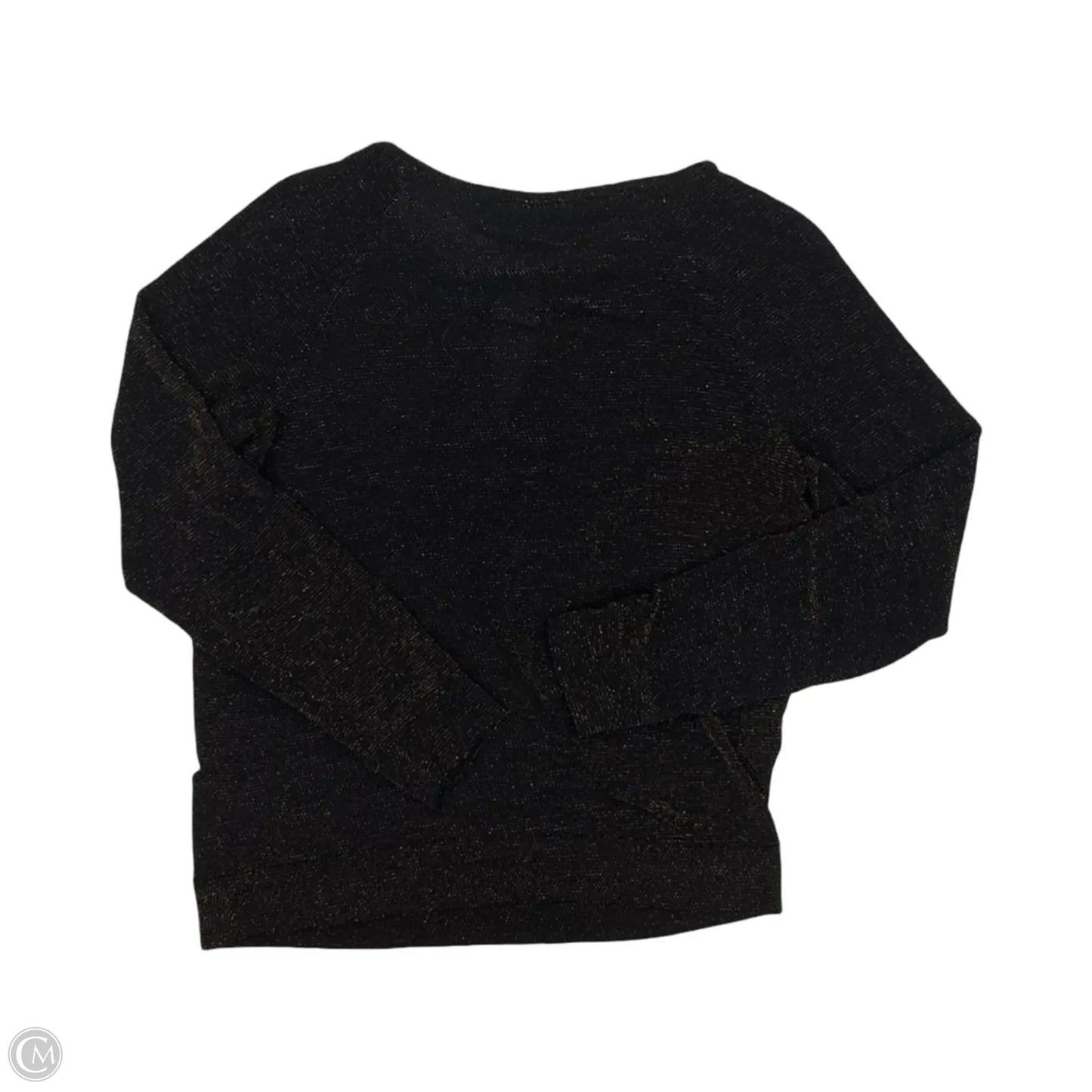 Blouse Long Sleeve By Jennifer Lopez In Black & Orange, Size: M