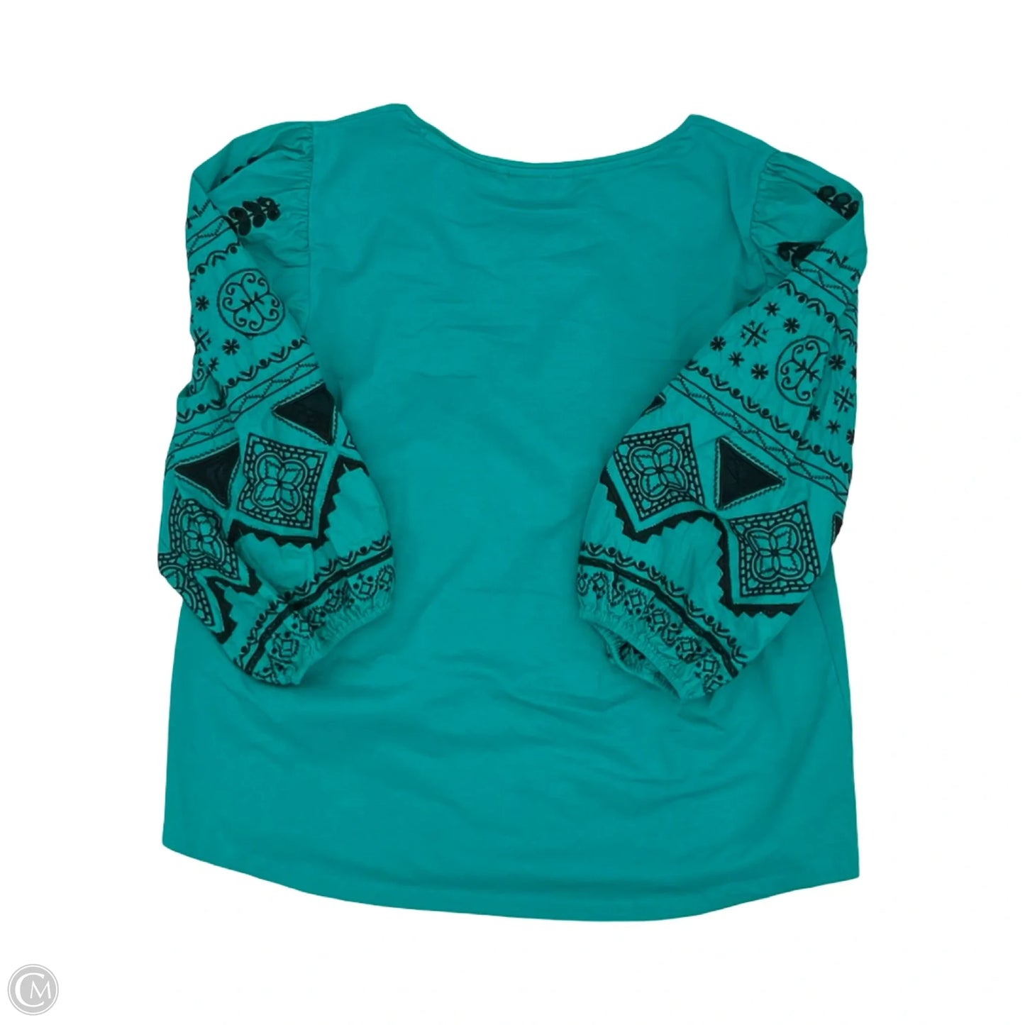Top Long Sleeve By Chicos In Teal, Size: L