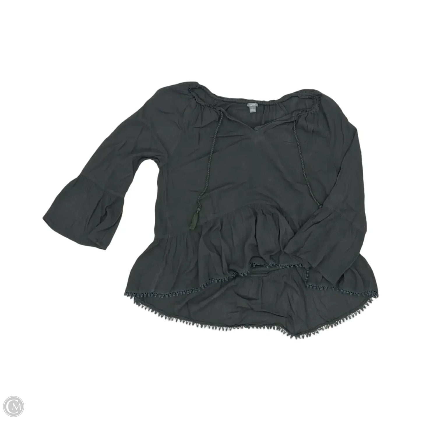 Top Long Sleeve By Aerie In Grey, Size: S