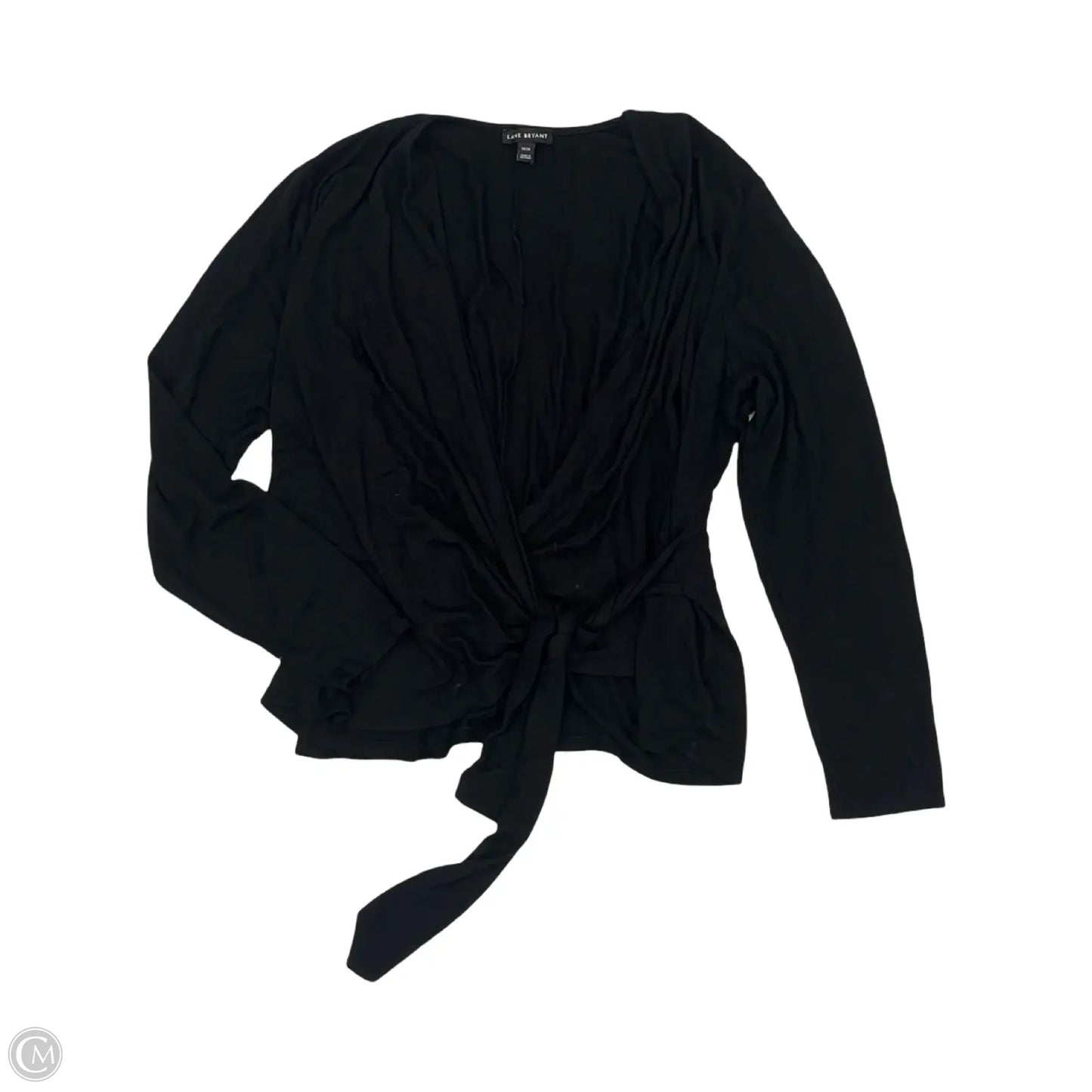 Top Long Sleeve By Lane Bryant In Black, Size: 1x