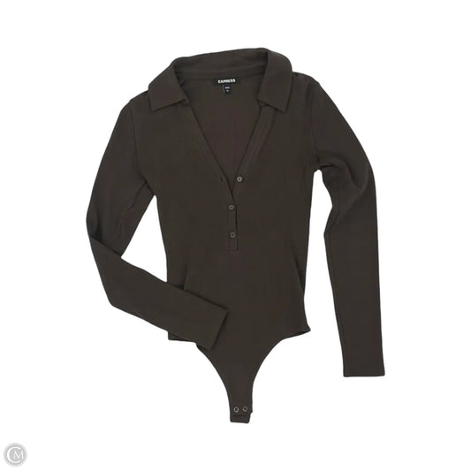 Bodysuit By Express In Brown, Size: Xs