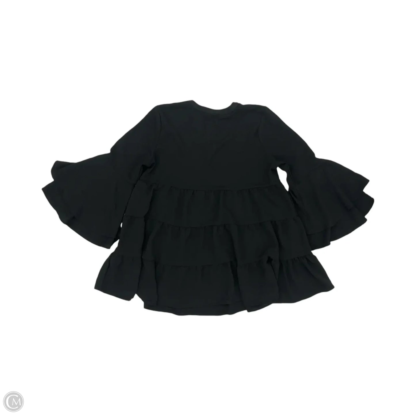 Top Long Sleeve By Zenana In Black, Size: M