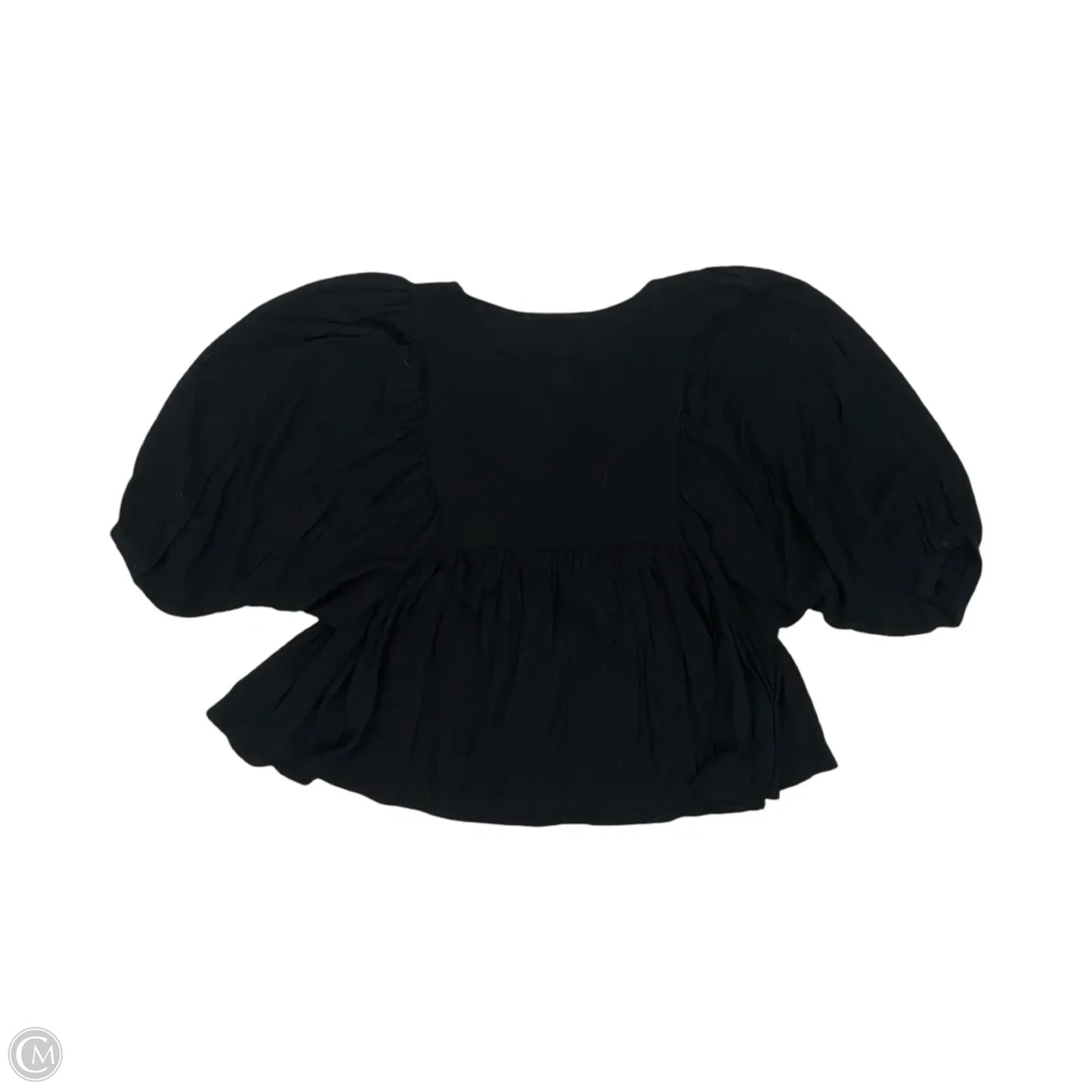 Top Long Sleeve By Vine & Love In Black, Size: S