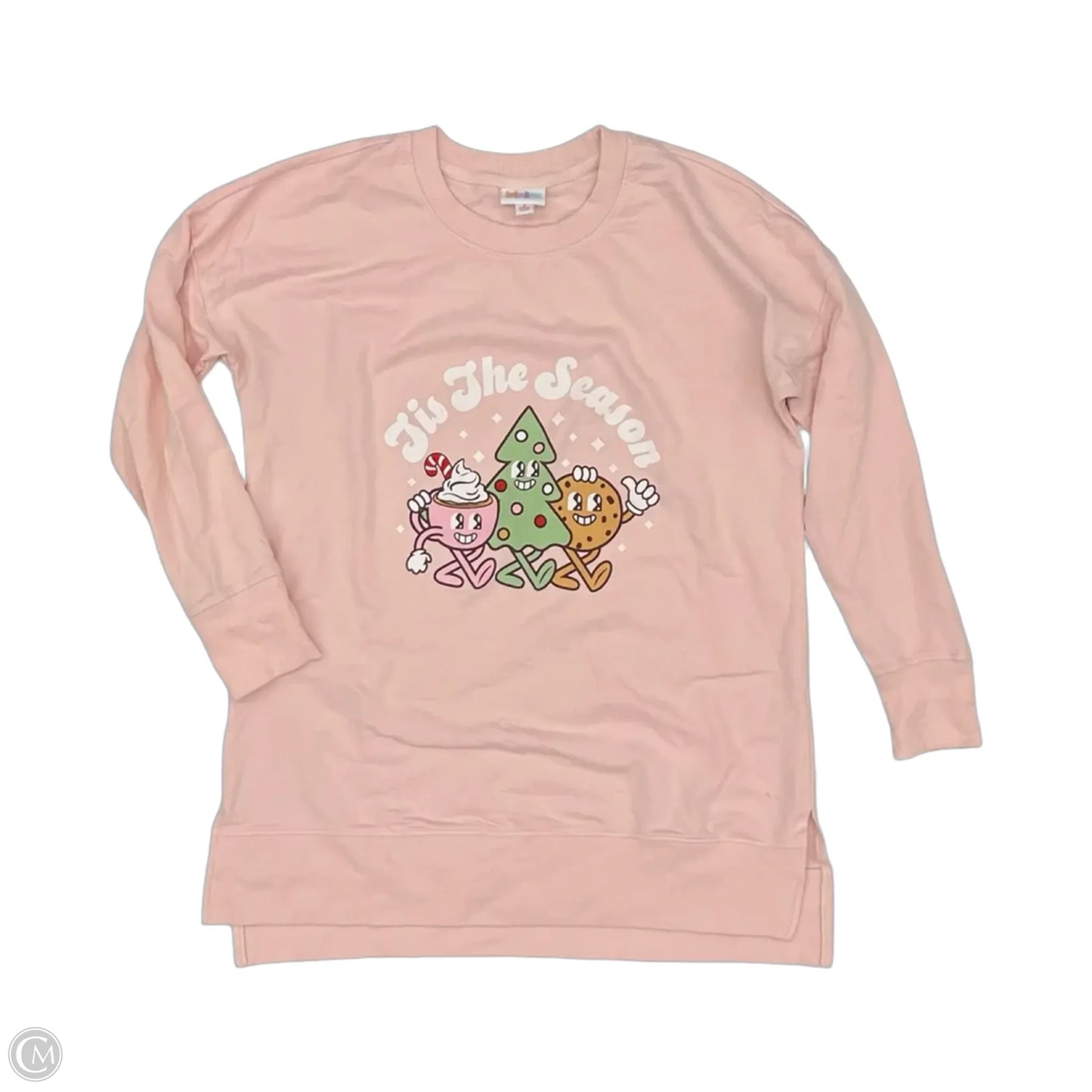 Top Long Sleeve By Lularoe In Pink, Size: S