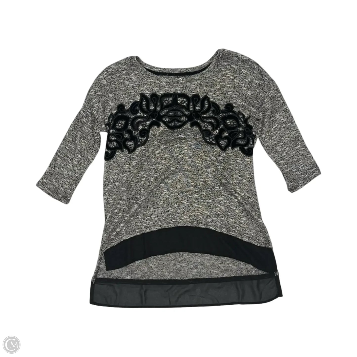 Top 3/4 Sleeve By Maurices In Grey, Size: S
