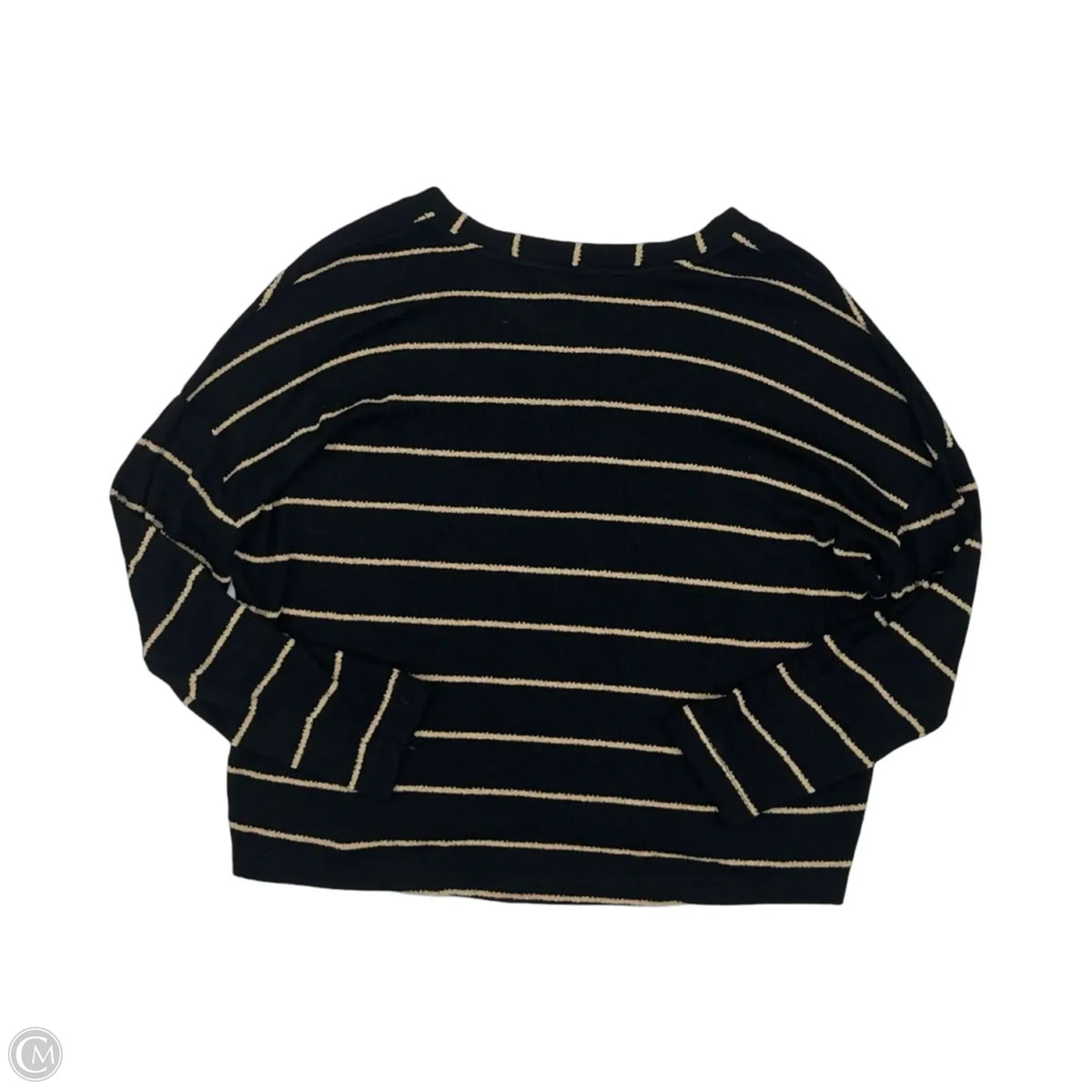 Sweater By Blu Pepper In Black & Tan, Size: L