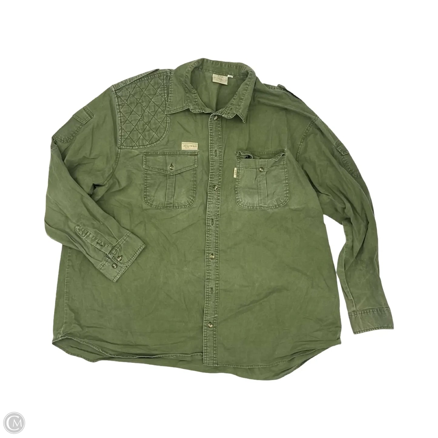 Top Long Sleeve By Clothes Mentor In Green, Size: 3x