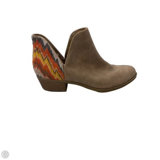 Boots Ankle Heels By Indigo Rd In Tan, Size: 7