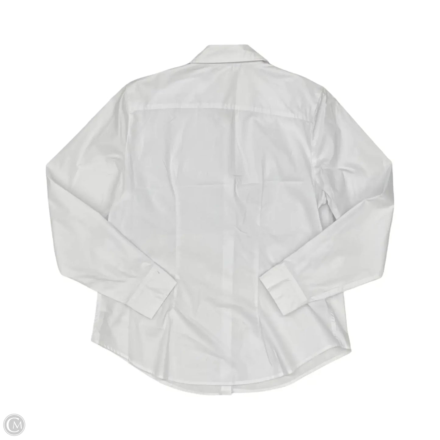Top Long Sleeve Basic By Time And Tru In White, Size: L